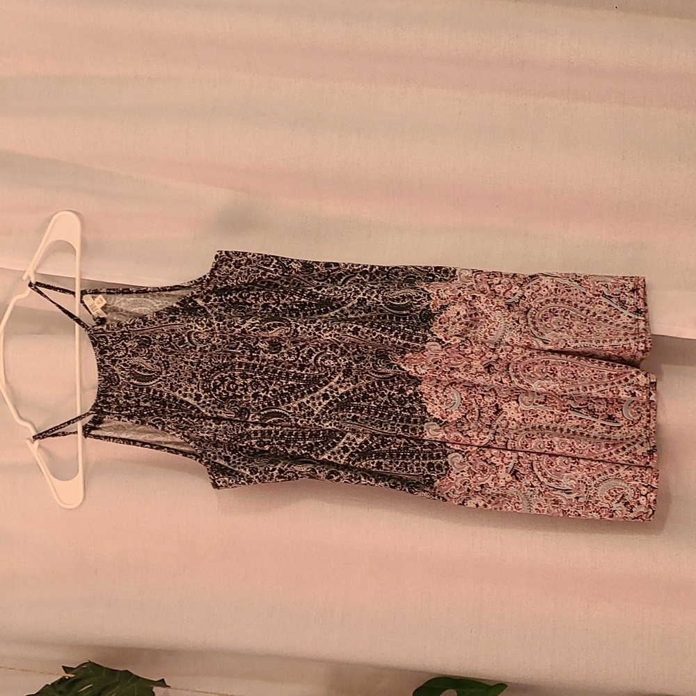 Paisley mini shift dress
